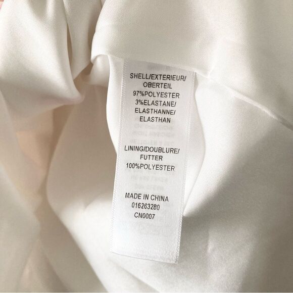 Adrianna Papell White Pink Floral A Line Stretch Dress 4 Small - Picture 4 of 4